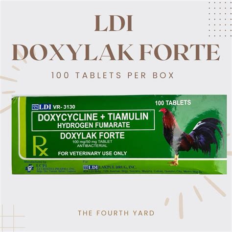 gamot sa halak ng manok tablet|Doxylak Forte .